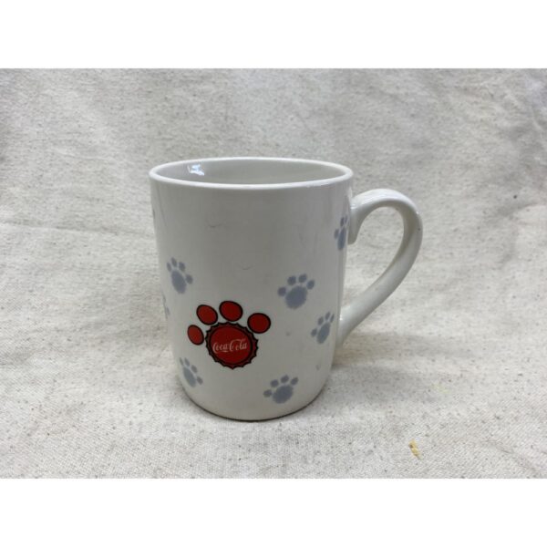 Coca Cola Brand Winter Polar Bear Paw Print Mug Cup - Image 2