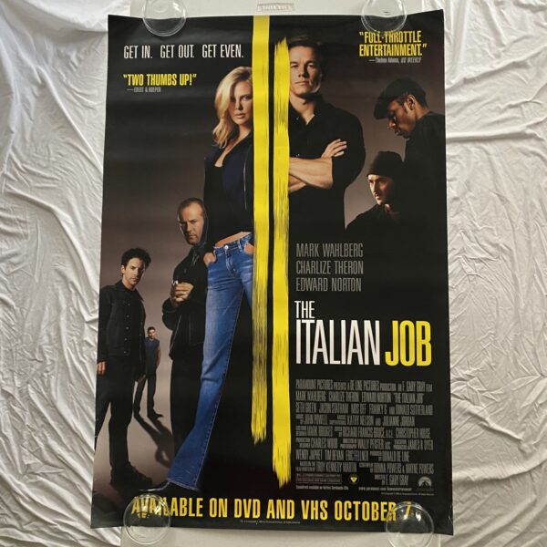 The Italian job DVD movie poster