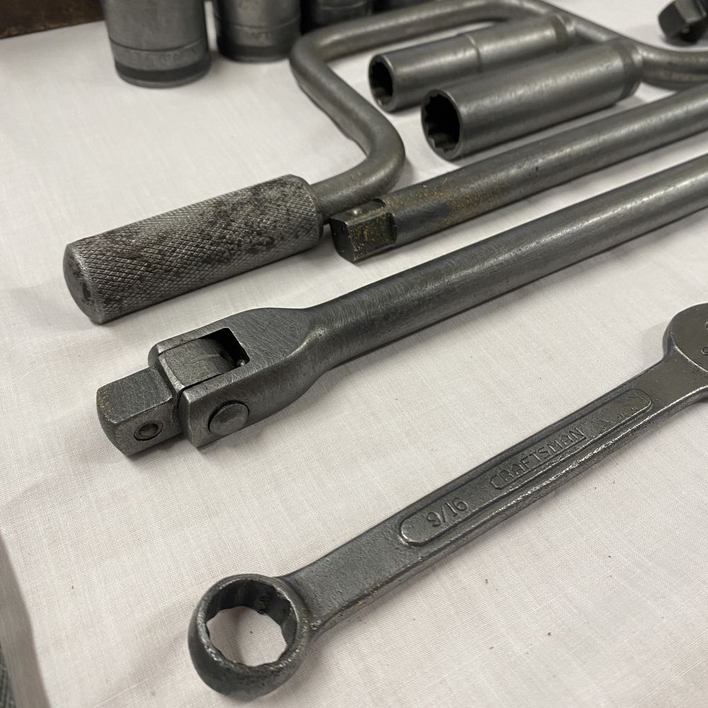 Vintage Craftsman “Circle H” 1/2 Drive Socket Set, breaker bar, t bar, swivel - Image 5