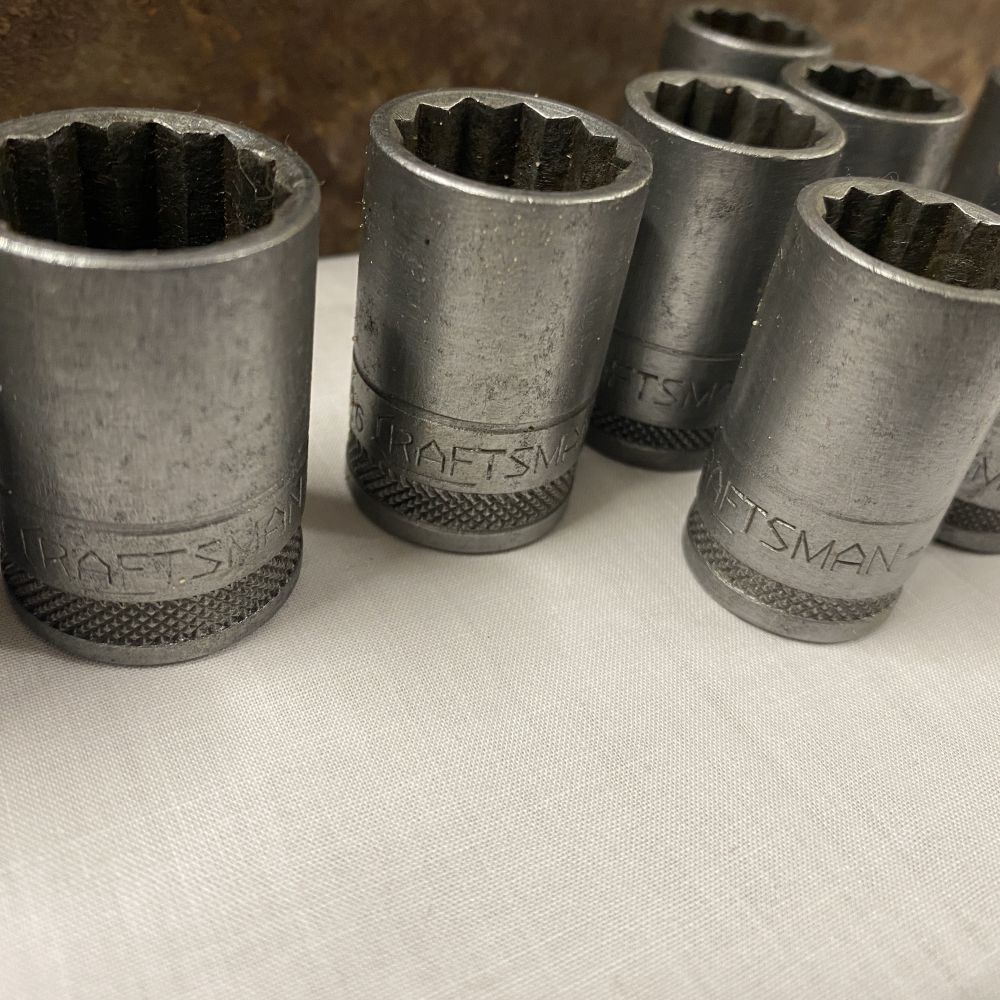 Vintage Craftsman “Circle H” 1/2 Drive Socket Set, breaker bar, t bar, swivel - Image 10