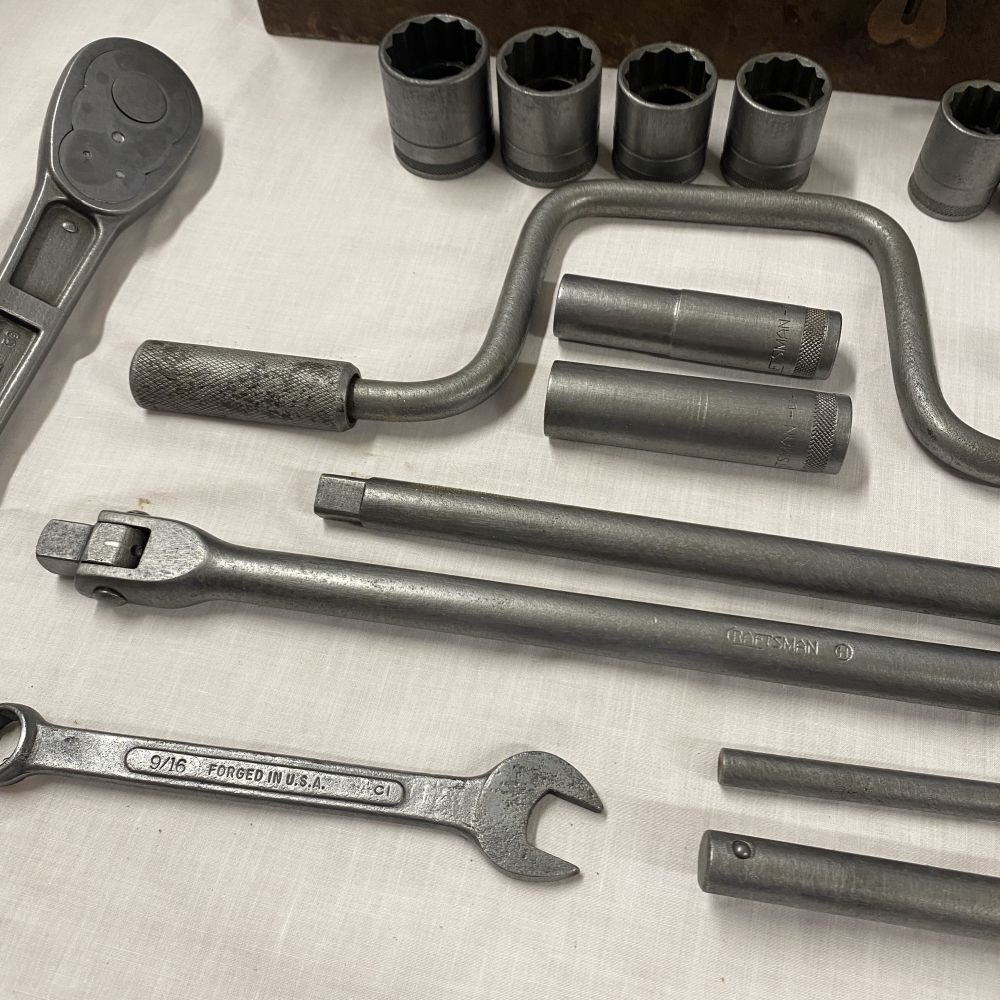 Vintage Craftsman “Circle H” 1/2 Drive Socket Set, breaker bar, t bar, swivel - Image 7