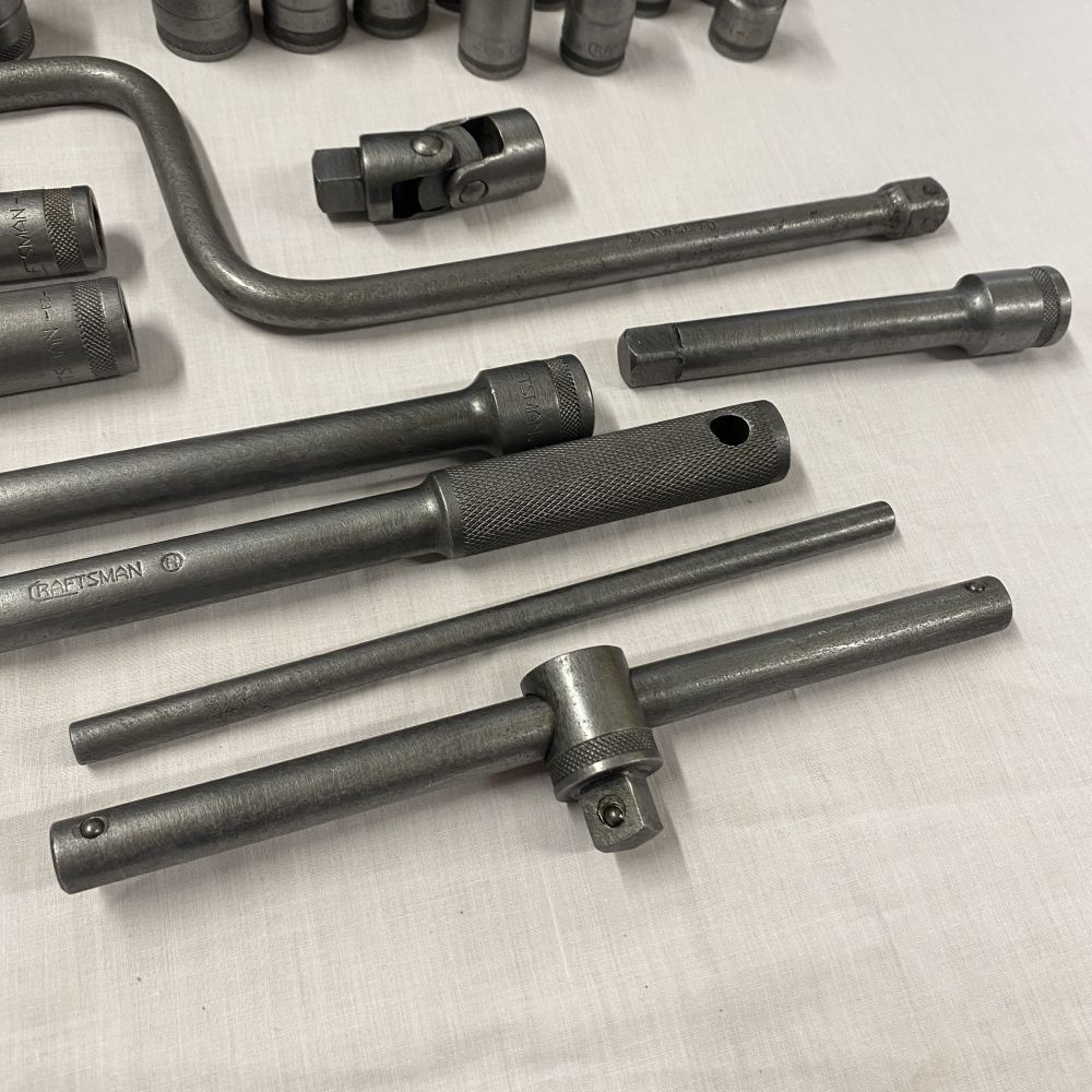 Vintage Craftsman “Circle H” 1/2 Drive Socket Set, breaker bar, t bar, swivel - Image 6