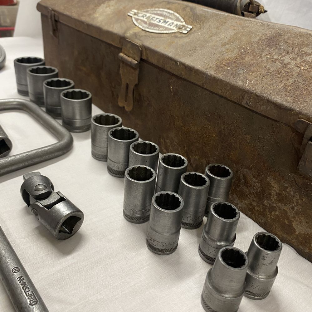 Vintage Craftsman “Circle H” 1/2 Drive Socket Set, breaker bar, t bar, swivel - Image 13