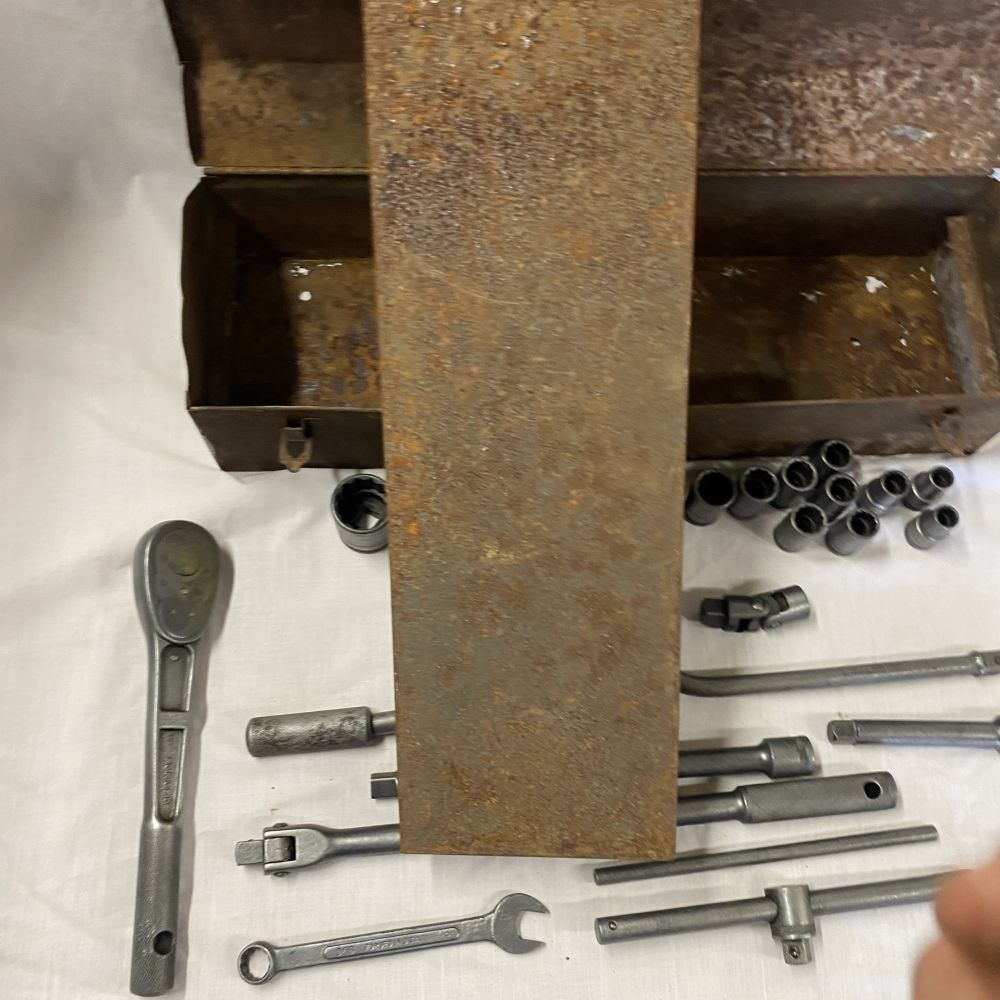 Vintage Craftsman “Circle H” 1/2 Drive Socket Set, breaker bar, t bar, swivel - Image 20