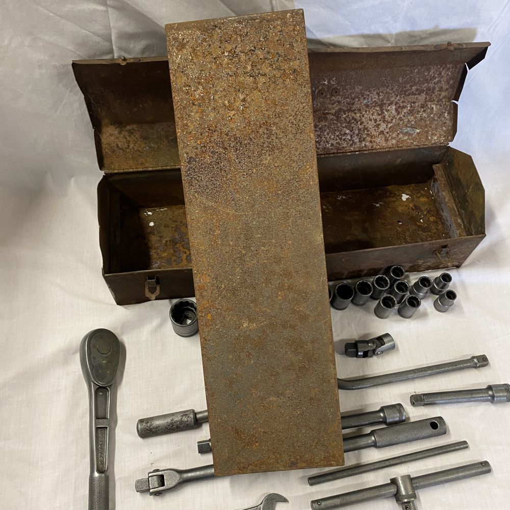 Vintage Craftsman “Circle H” 1/2 Drive Socket Set, breaker bar, t bar, swivel - Image 19