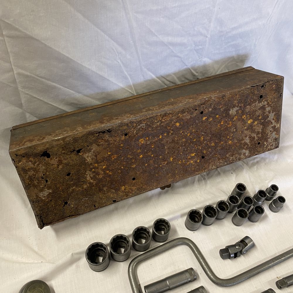 Vintage Craftsman “Circle H” 1/2 Drive Socket Set, breaker bar, t bar, swivel - Image 14