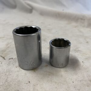 master mechanic socket 3/4 and 5/8 12 point