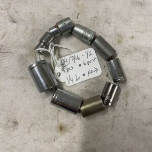 9 piece Standard (SAE) Socket set 1/4 drive 3/16-1/2in