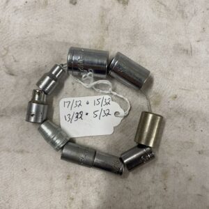 9 piece Standard (SAE) Socket set 1/4 drive 3/16-1/2in