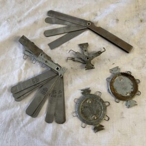 5 x wire spark plug gap tool and feeler gauges