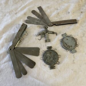 5 x wire spark plug gap tool and feeler gauges