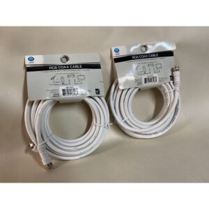 2x ONN 15ft RG6 Coa Cable New … cable cord