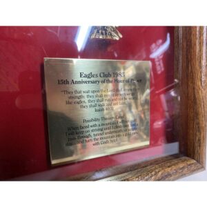 1985 Eagles Club 15th Anniversary of the Hour of Power – Shadowbox Frame
