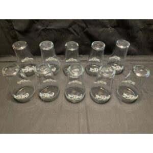 10 Large Denney’s Coca Cola glasses Coke Lot C