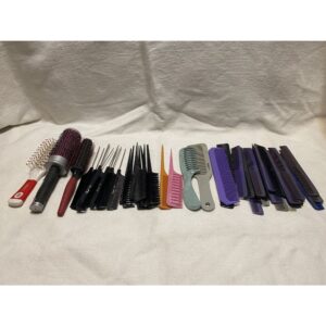lot of 46 Blow Dry Brushes, Styling Combs, Coloring Combs, Cutting Combs, Professional Quality