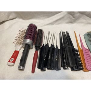 lot of 46 Blow Dry Brushes, Styling Combs, Coloring Combs, Cutting Combs, Professional Quality