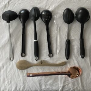 9 x serving / cooking spoon / ladle lot