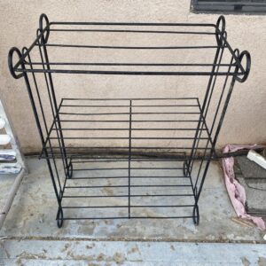 Small wrought iron rack metal