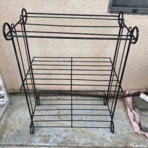 Small wrought iron rack metal