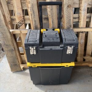Stanley 3-in-1 rolling tool box organizer portable workshop cart storage bin