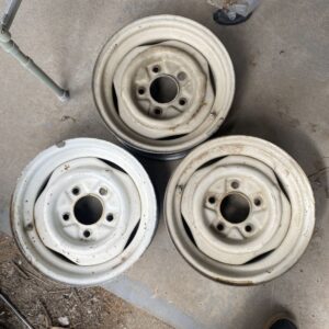 3 classic ford wheels 15in 5 x 5.5 pattern