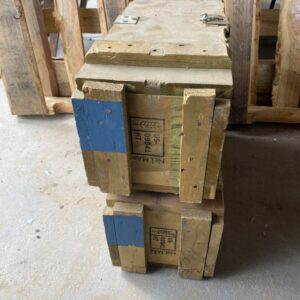 2x small wood ammo crate / storage box