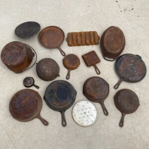 14 x Cast Iron pan pot lid Lot Lodge Griswold