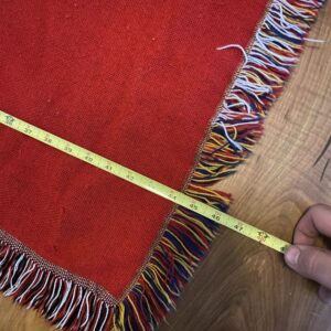 US Marine Corps Woven Fringed Afghan Tapestry Throw Blanket
